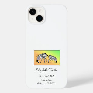 Niedlich Happy Kenyan Zebras iPhone / iPad Fall Case-Mate iPhone 14 Plus Hülle