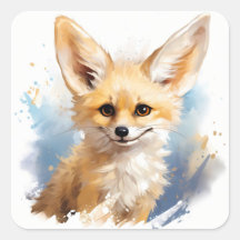 Niedlich Happy Lächeln Brown Fennec Fox