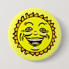 Niedlich Happy Lächeln Sun Button