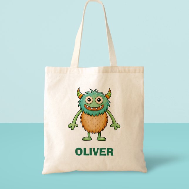 Niedlich Happy Monster Tragetasche (Von Creator hochgeladen)