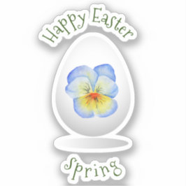 Niedlich Happy Oaster Minimalistische Blume Cartoo Aufkleber