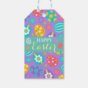Niedlich Happy Oaster Square Sticker Geschenkanhänger