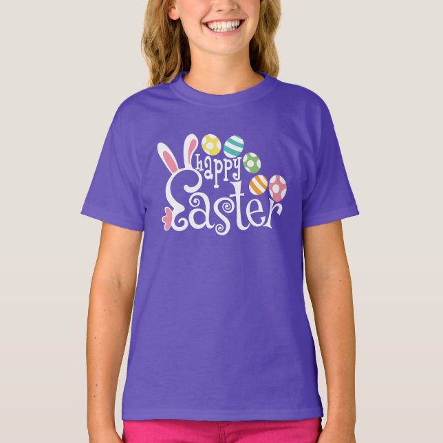 Niedlich Happy Oaster T-Shirt (Vorderseite)