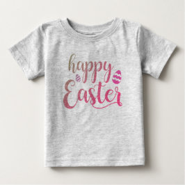 Niedlich Happy Oaster Typografy Easter Egg Baby T-shirt