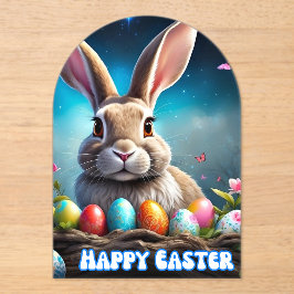 Niedlich Happy Ostersonne 2025 Acryleinladungen