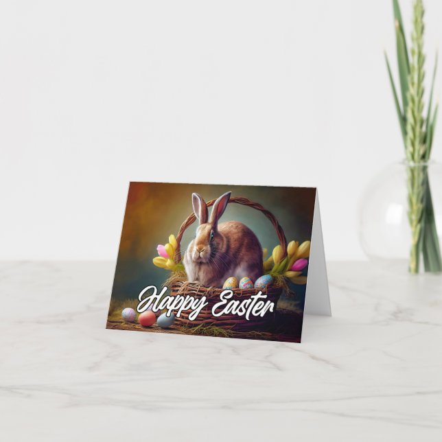 Niedlich Happy Ostersonne Feiertagskarte (Vorderseite)