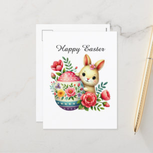 Niedlich Happy Ostersonne Feiertagspostkarte