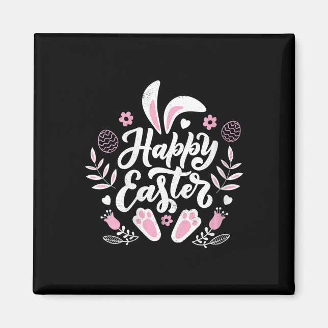 Niedlich Happy Ostersonne Magnet (Vorne)