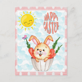 Niedlich Happy Ostersonne Postkarte