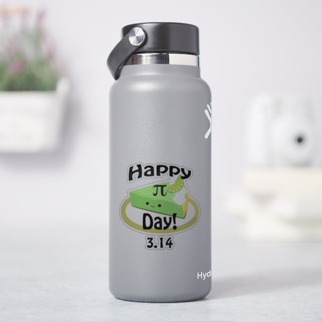 Niedlich Happy Pi Day Aufkleber (HydroFlask)