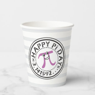 Niedlich Happy Pi Day - Funny Pi Day Paper Cup Pappbecher