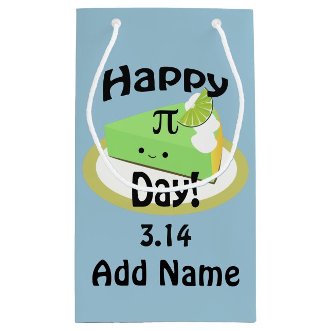 Niedlich Happy Pi Day Kleine Geschenktüte (Rückseite)