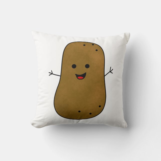 Niedlich Happy Potato Kissen (Vorderseite)