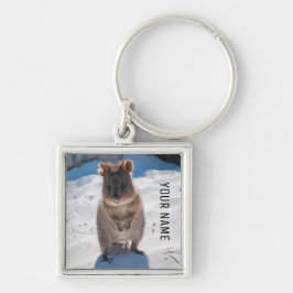 Niedlich & Happy Quokka Beach Animal Australien Schlüsselanhänger