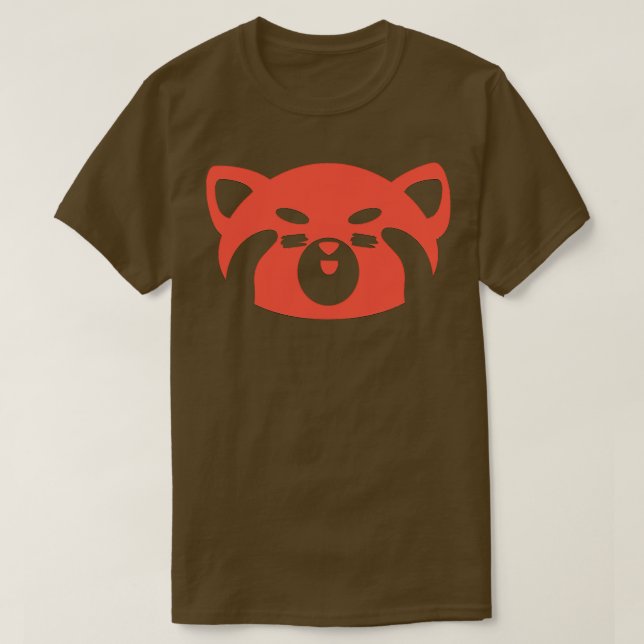Niedlich Happy Red Panda T-Shirt (Design vorne)
