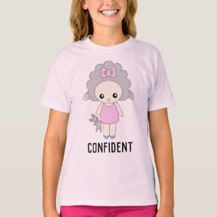 Niedlich Happy Sheep Hübsch Confident Doll T-Shirt