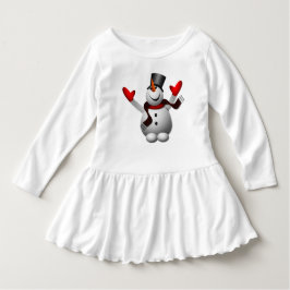 Niedlich Happy Snowman Baby T-shirt