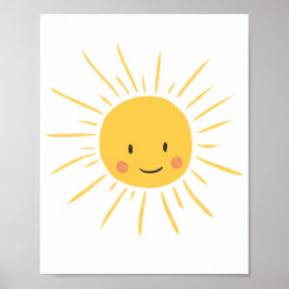 Niedlich Happy Sun Kinderzimmer Poster