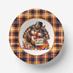 Niedlich Happy Thanksgiving Trukey Pappteller