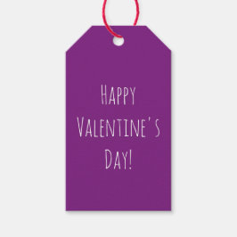 Niedlich Happy Valentine's Day Lila einfache Gesch Geschenkanhänger