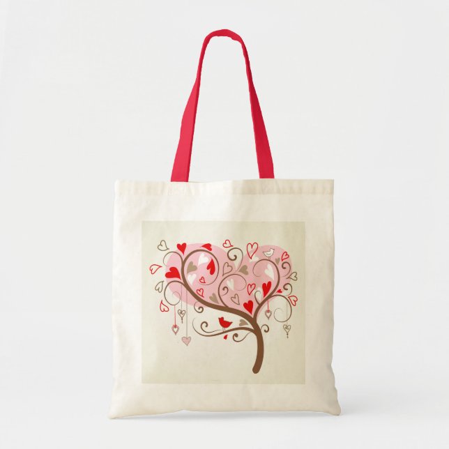 Niedlich Happy Valentines Day Text Design Tragetasche (Vorne)
