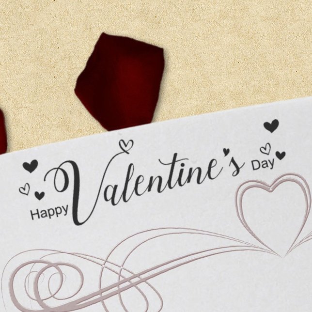 Niedlich Happy Valentines Day Typografy Script Permastempel (Von Creator hochgeladen)