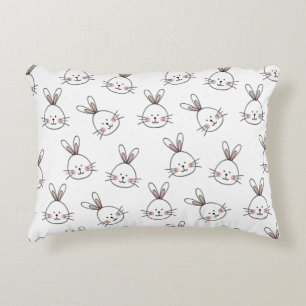 Niedlich Happy White Oaster Bunny Dekokissen
