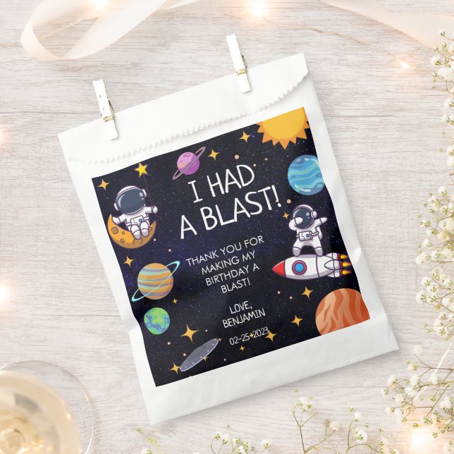 Niedlich hatte ich ein Blast Space Thema jedes Alt Geschenktütchen (Ausgeschnitten)