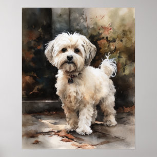 Niedlich Havanese Dog Art Print Poster