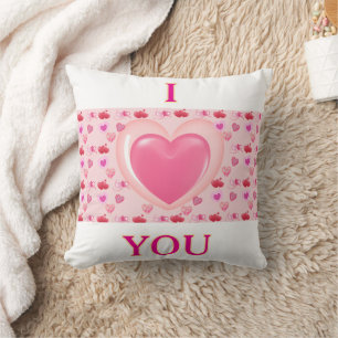 Niedlich Heart Doodle Kissen mit I Liebe Sie Worte