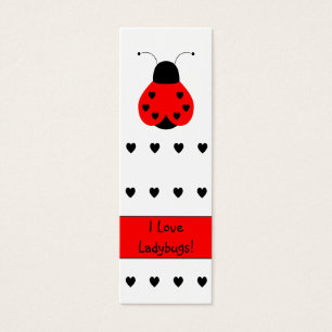 Niedlich Heart Ladybug Lesezeichen