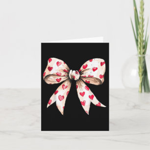 Niedlich Heart Liebe Coquette Bow Valentinstag Fra Karte