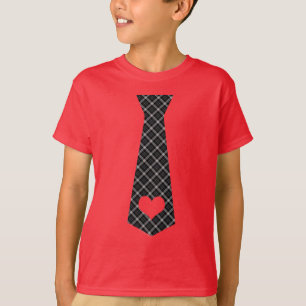 Niedlich Heart Necktie Business Liebe Boys Valenti T-Shirt