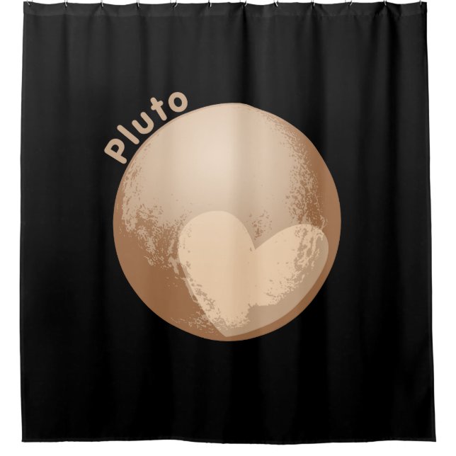 Niedlich Heart Pluto Duschvorhang (Vorderseite)