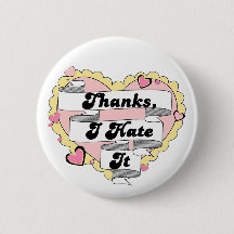 Niedlich Hearts Gelbe Spitzen und Rosa Danke, ich 