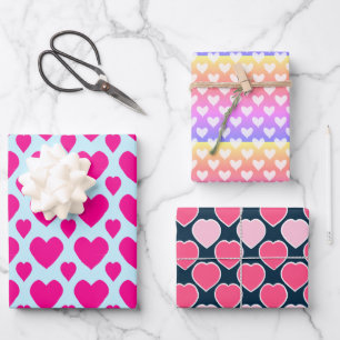 Niedlich Hearts Liebe Valentinstag Muster Geschenkpapier Set