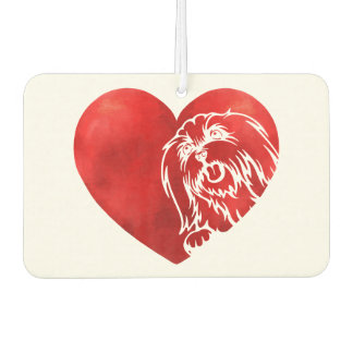 Niedlich Hearts Maltese Dog Puppy Lover Valentinst Autolufterfrischer