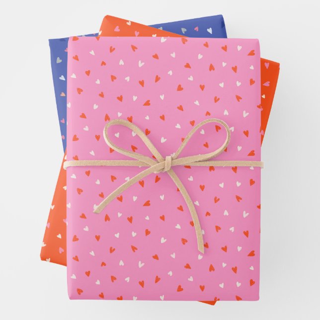 Niedlich Hearts Valentines Geschenkpapier Set (Beispiel)