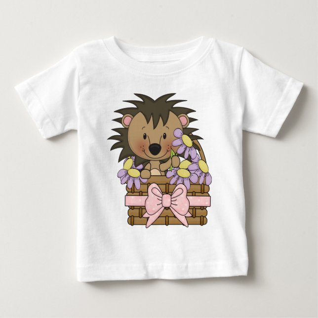 Niedlich Hedge Hog Baby T - Shirt (Vorderseite)
