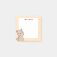 Niedlich hellbraune Katzenkatze Personalisiert