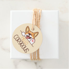 Niedlich Hello Corgi Dog Geschenkanhänger