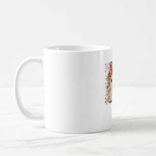 Niedlich Herbst Highland Cow Ghost Halloween Kaffeetasse
