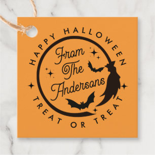 Niedlich Hexe Happy Halloween Leckerei oder Lecker Geschenkanhänger