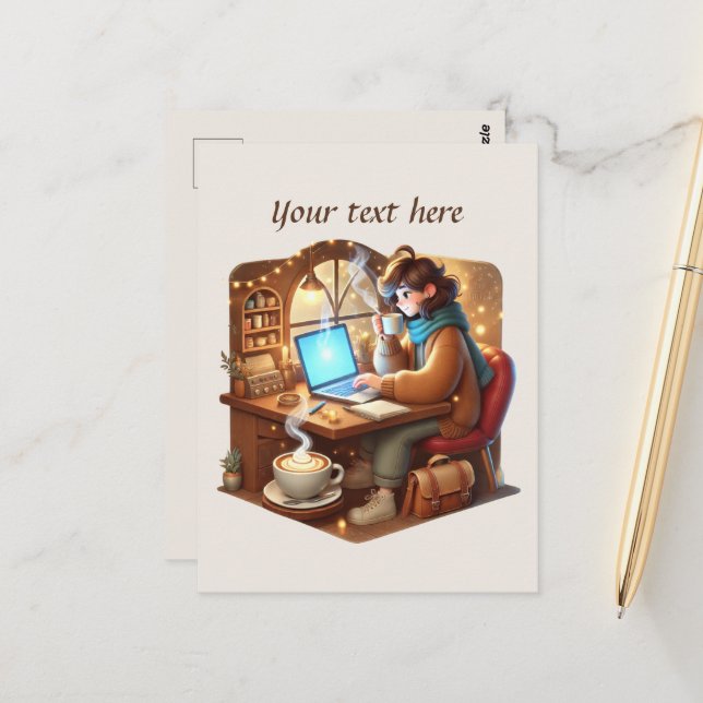 Niedlich hinzufügen postkarte (Vorderseite/Rückseite Beispiel)