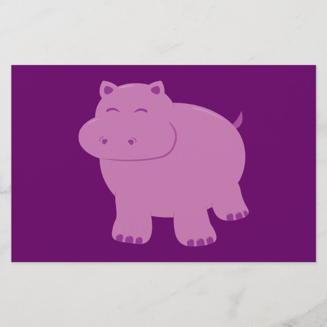 Niedlich Hippo (Vorderseite)