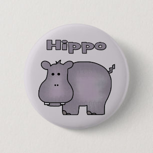 Niedlich Hippo Button
