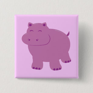Niedlich Hippo Button