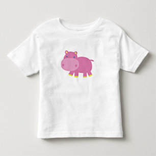 Niedlich Hippo Kleinkind T-shirt