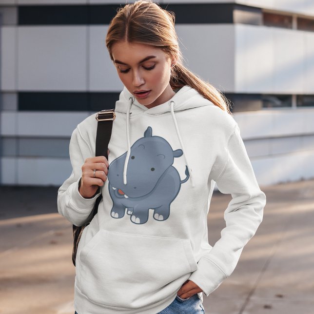 Niedlich Hippopotamus Hoodie (Von Creator hochgeladen)