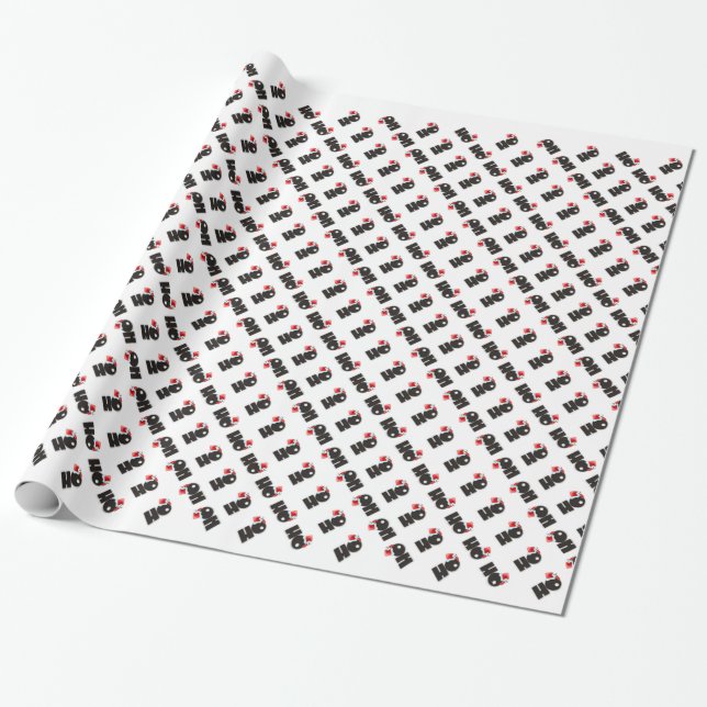 Niedlich Ho3 Ho Cubed Ho Ho Ho Geschenkpapier (Ungerollt)